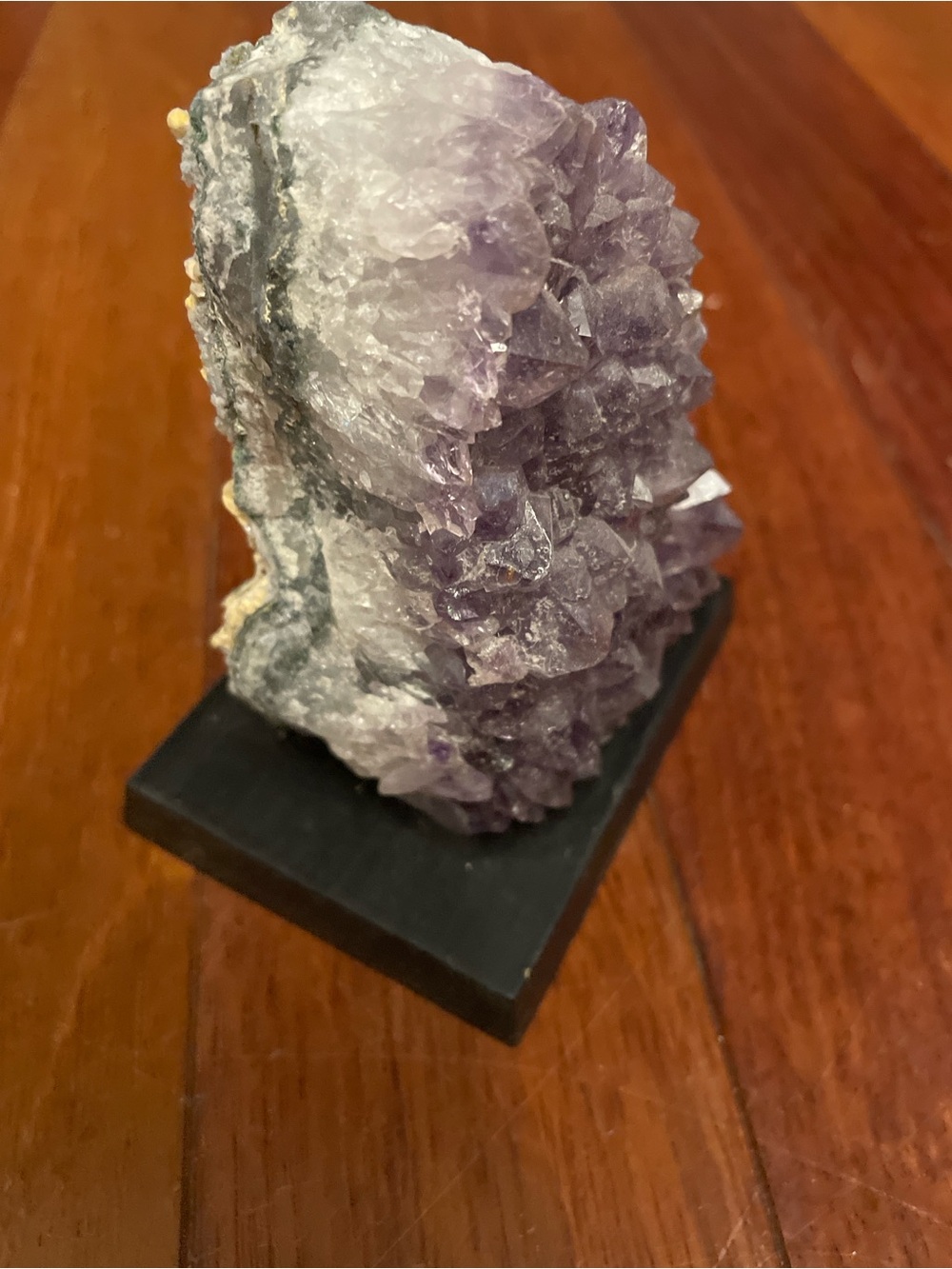 Amethyst Crystal Cluster Decorative Accent in Purple - Natural Geode